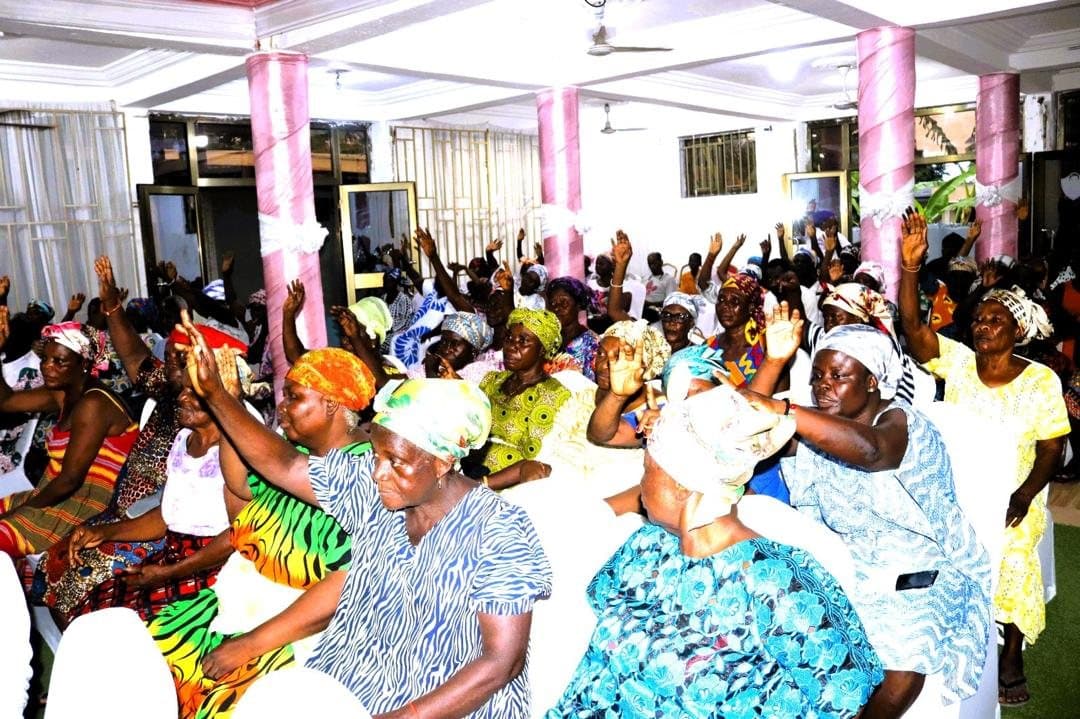 Community members gathered at a foundation outreach event