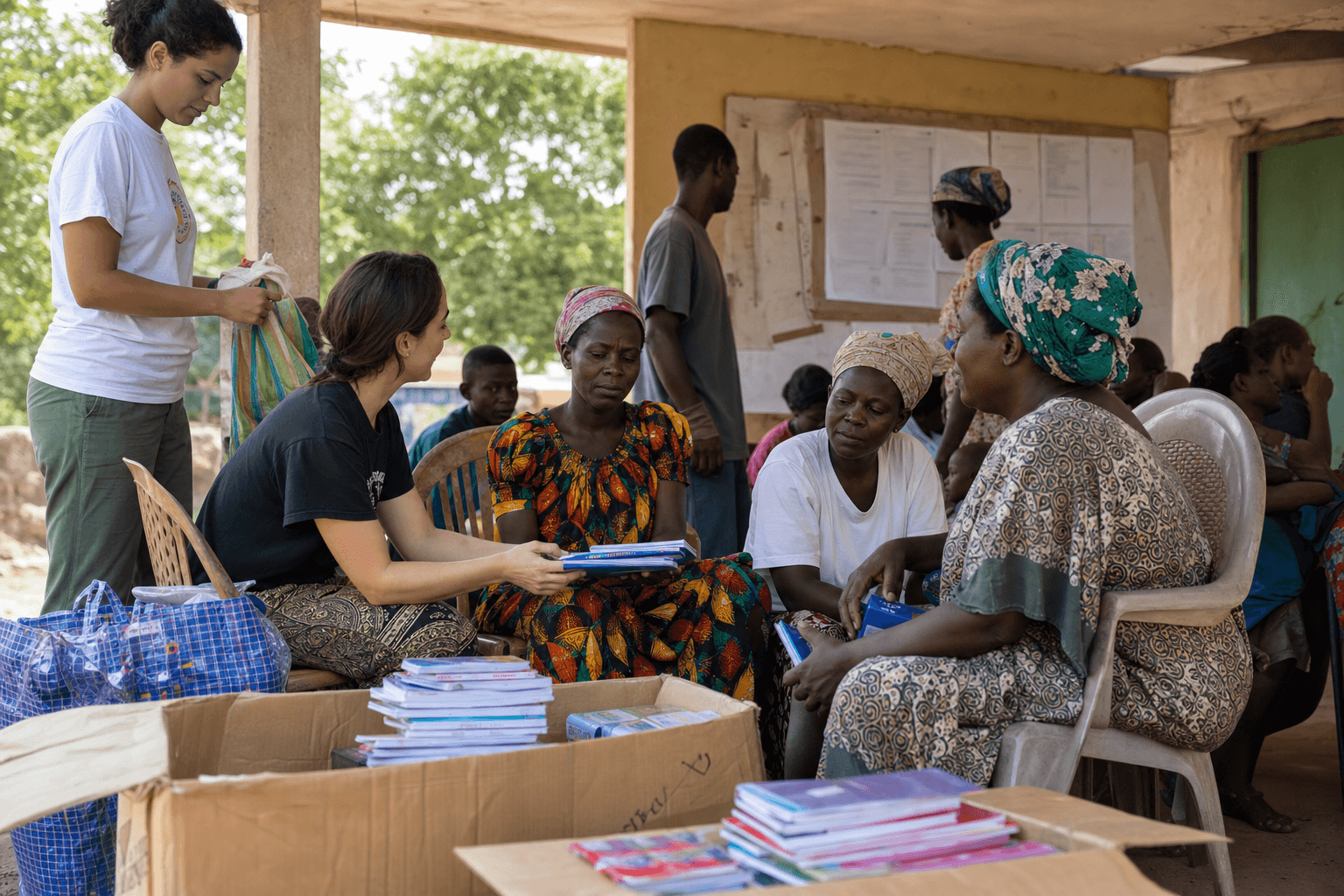 Esi Mensah supporting a community program
